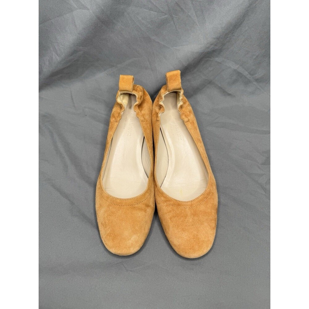 Everlane Women's Day Heels Pumps Brown Round Toe Suede Block Made In Italy Sz 6 - Picture 7 of 14